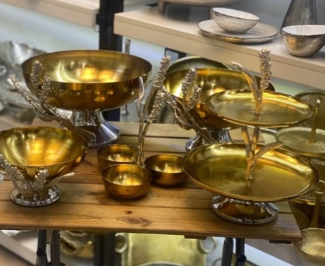سرویس پذیرایی گندم فلزی (طلایی )