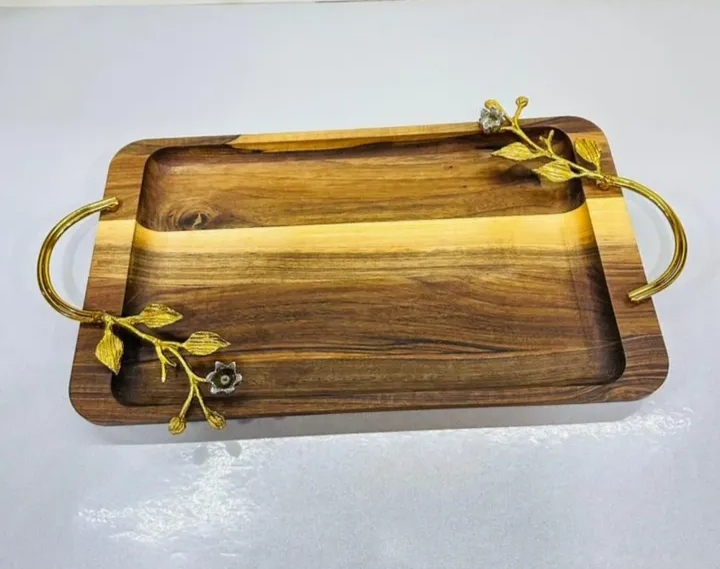 سینی چوبی شکوفه