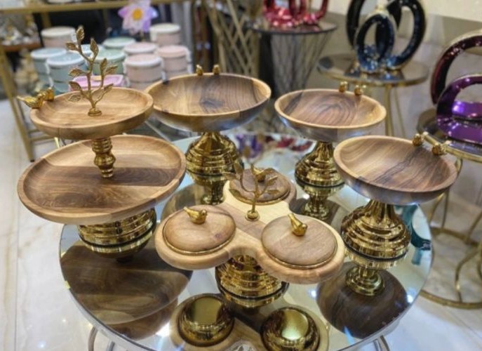 سرویس پذیرایی گنجشکی چوبی