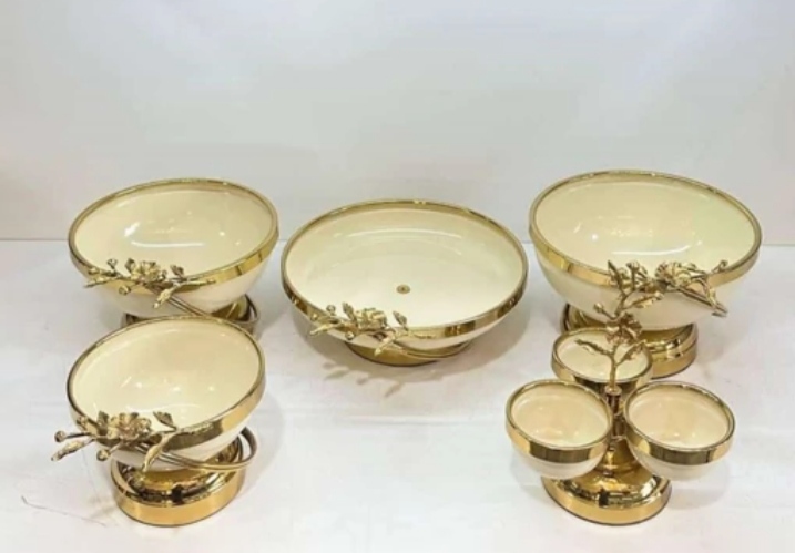سرویس پذیرایی فلزی ( ارکیده کرم )