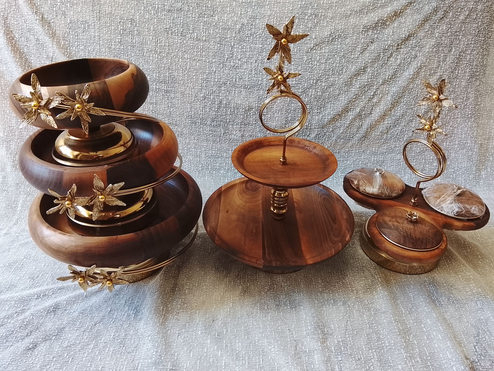 سرویس پذیرایی چوبی ستاره (شیرینی خوری دو طبقه)